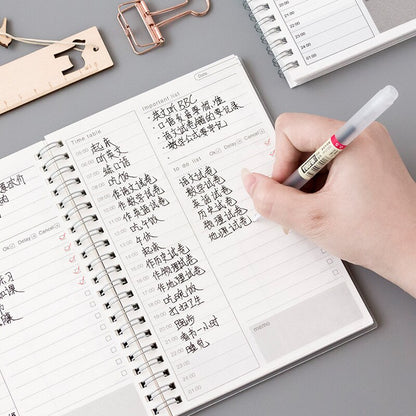 Creative Notebooks Agendas Diary Weekly Monthly Planner For Students Spiral Organizer Book Kraft Schedule Paper Office Supplies