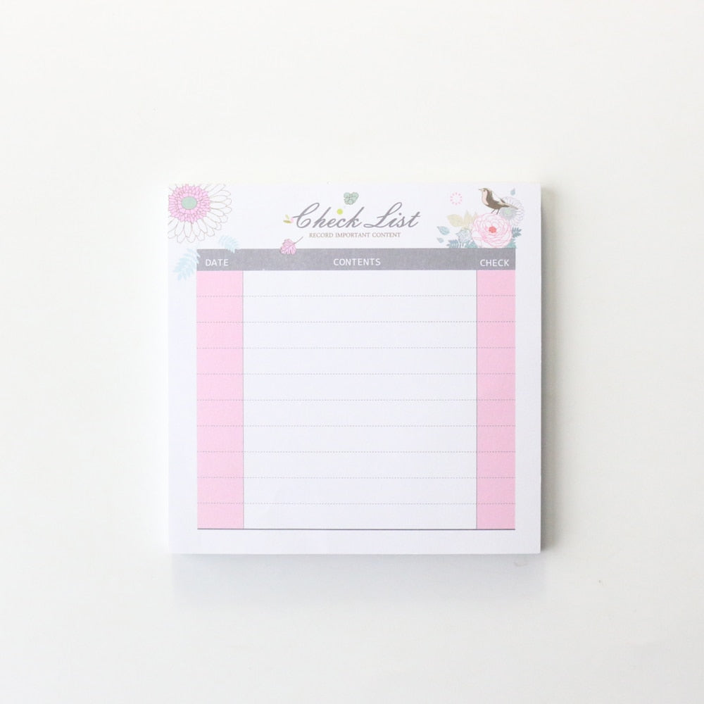 Domikee new cute student desk 2021 year time organizer pad stationery,candy monthly weekly daily planner list memo pad/note pad