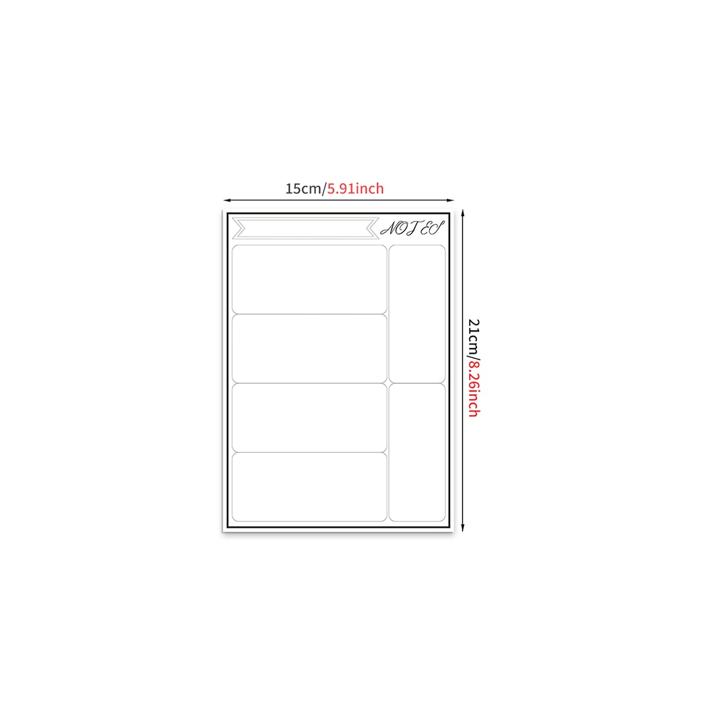 Magnetic Dry Erase Monthly Calendar Set-Magnetic White Board Weekly Planner & Grocery List Organizer for Kitchen Refrigerator