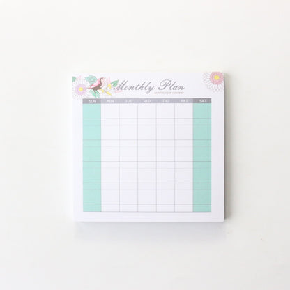 Domikee new cute student desk 2021 year time organizer pad stationery,candy monthly weekly daily planner list memo pad/note pad