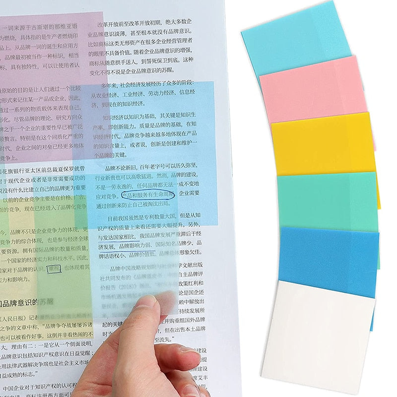 50sheets Transparent Posted it Sticky Note Pads Notepads Posits Papeleria Journal  School Stationery Office Supplies