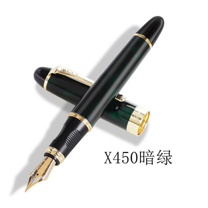 Jinhao X450 Fountain Pens Fine Nib 0.7mm Gold Clip Metal Inking Pens for Student School Office Supplies Writing Stationery
