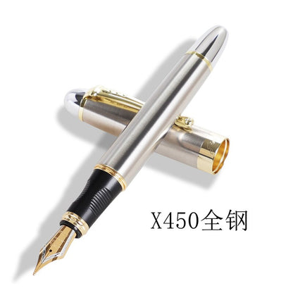 Jinhao X450 Fountain Pens Fine Nib 0.7mm Gold Clip Metal Inking Pens for Student School Office Supplies Writing Stationery