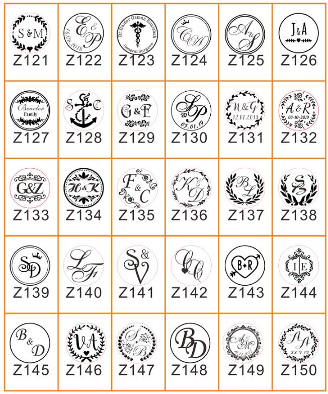 Custom LOGO for embosser stamp / double letter /Wedding Design Notary Embossing Seals Custom Stamp Diameter /custom your design