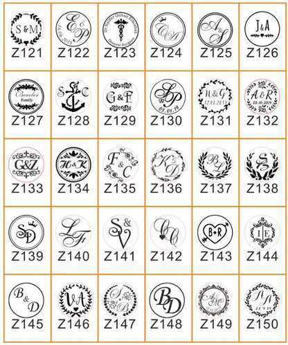 Custom LOGO for embosser stamp / double letter /Wedding Design Notary Embossing Seals Custom Stamp Diameter /custom your design