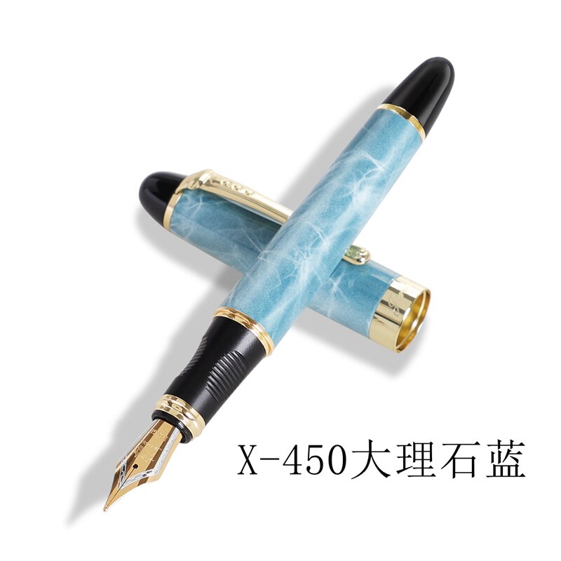 Jinhao X450 Fountain Pens Fine Nib 0.7mm Gold Clip Metal Inking Pens for Student School Office Supplies Writing Stationery