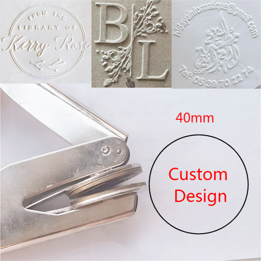 LOGO Design Custom Embossing Seals /Logo Design Notary Embossing Seals Custom Stamp Diameter less than 40mm both can do