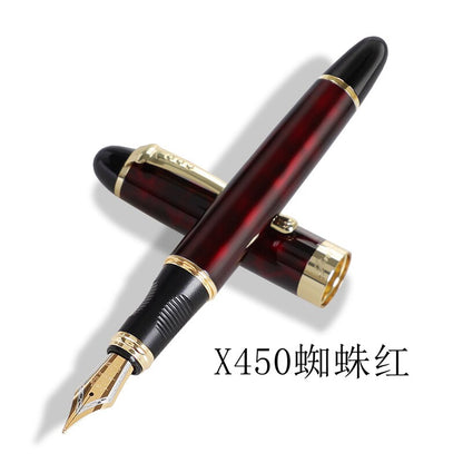 Jinhao X450 Fountain Pens Fine Nib 0.7mm Gold Clip Metal Inking Pens for Student School Office Supplies Writing Stationery