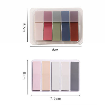 100 Sheets Morandi Color Sticky Notes Memo Pad Self Adhesive Bookmark  Memo Sticker School Office Stationery Supplies