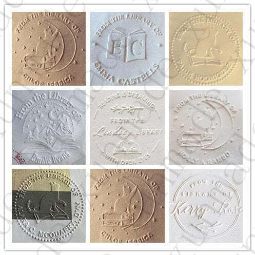 LOGO Design Custom Embossing Seals /Logo Design Notary Embosser stamp Wedding Custom Stamp Diameter less than 40mm both can do