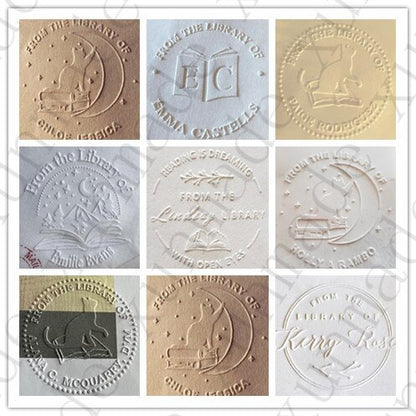 LOGO Design Custom Embossing Seals /Logo Design Notary Embosser stamp Wedding Custom Stamp Diameter less than 40mm both can do