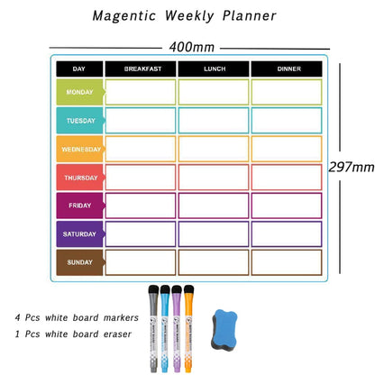 Magnetic Whiteboard Weekly Monthly Planner Calendar Sadhu Board for Note  Fridge Stickers Erasable Dry Erase Blackboard for Wall