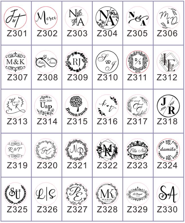 Custom LOGO for embosser stamp / double letter /Wedding Design Notary Embossing Seals Custom Stamp Diameter /custom your design