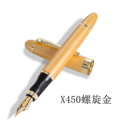 Jinhao X450 Fountain Pens Fine Nib 0.7mm Gold Clip Metal Inking Pens for Student School Office Supplies Writing Stationery