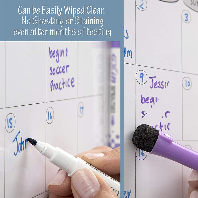 Magnetic Whiteboard Weekly Monthly Planner Calendar Sadhu Board for Note  Fridge Stickers Erasable Dry Erase Blackboard for Wall