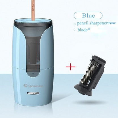 Tenwin Automatic Electric Pencil Sharpener For Colored Pencils Sharpen Mechanical Office School Supplies Stationery Free Ship
