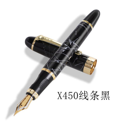 Jinhao X450 Fountain Pens Fine Nib 0.7mm Gold Clip Metal Inking Pens for Student School Office Supplies Writing Stationery